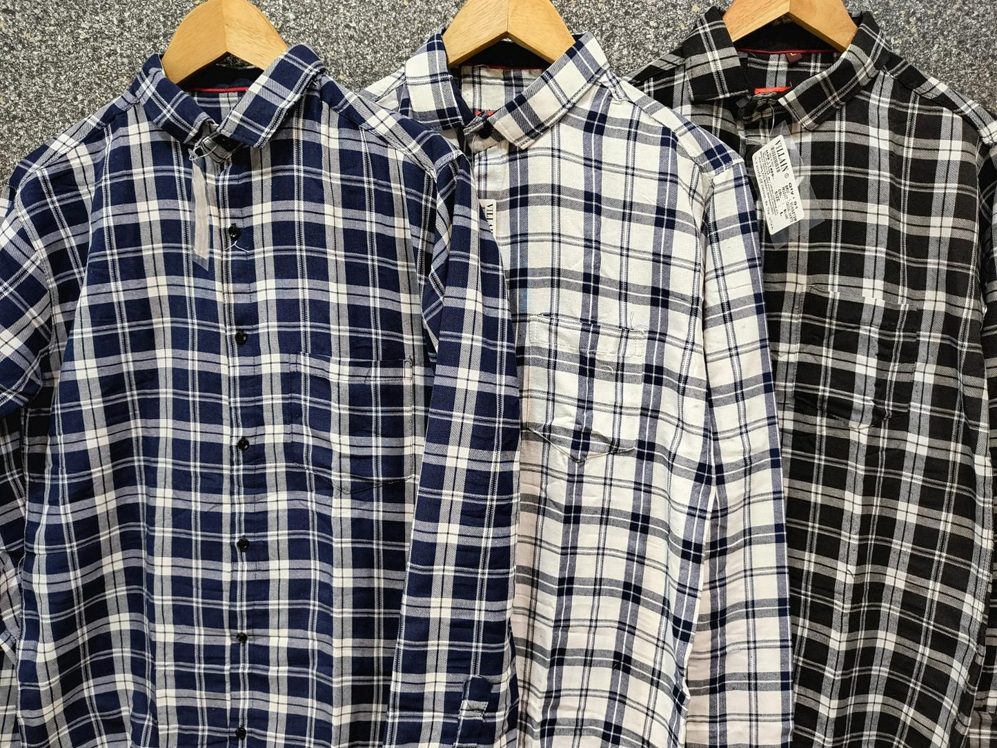 Men's Cotton Check Print Casual Shirt (Combo of 3)