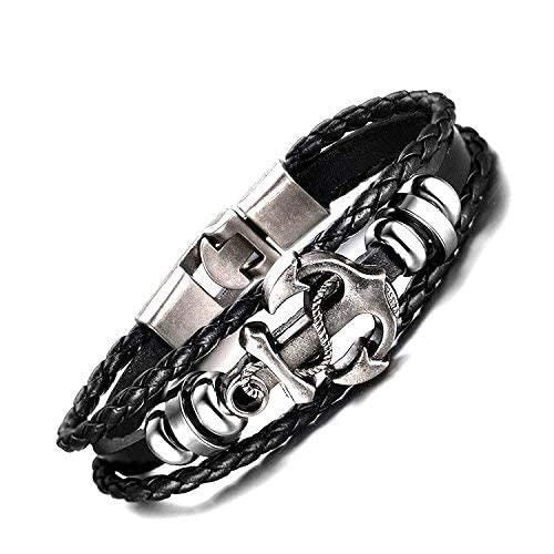 Anchor-themed Multi-layered Bracelet