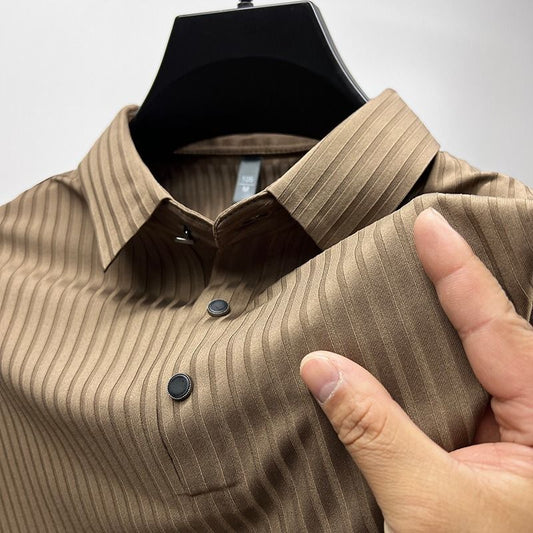 Ice Silk Shirt Men