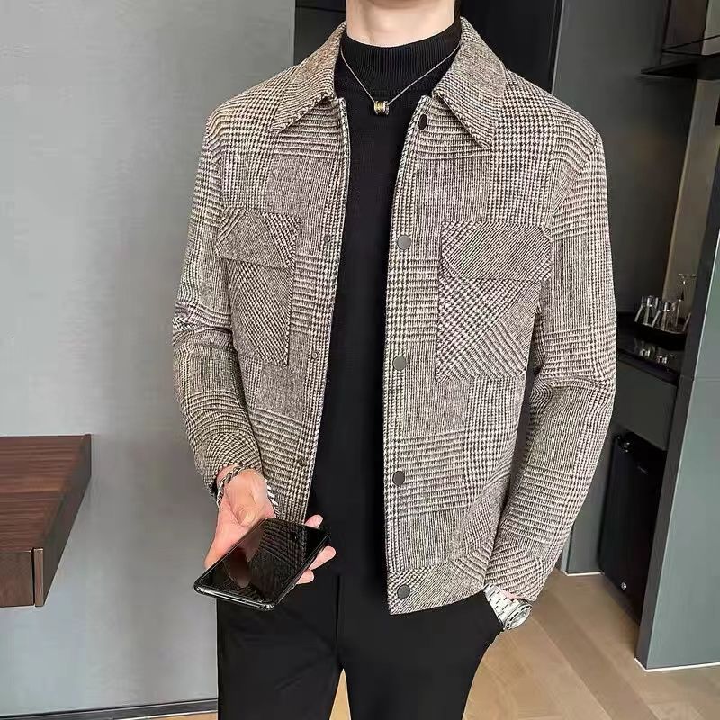 Trendy Woolen Jacket Men