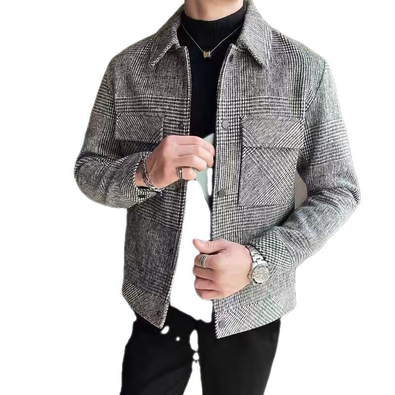 Trendy Woolen Jacket Men