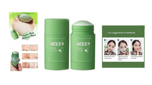 Professional Green Tea Face Mask Clay Sticks