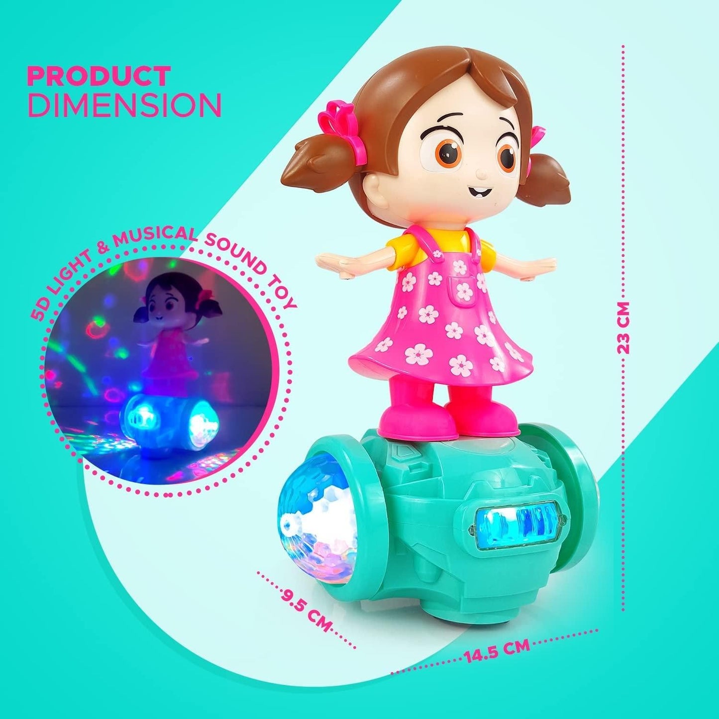 Dancing Doll Toy with Music & Lights