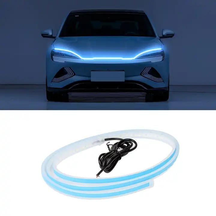 Universal Flexible Car Led Hood Strip Lights (White Light)