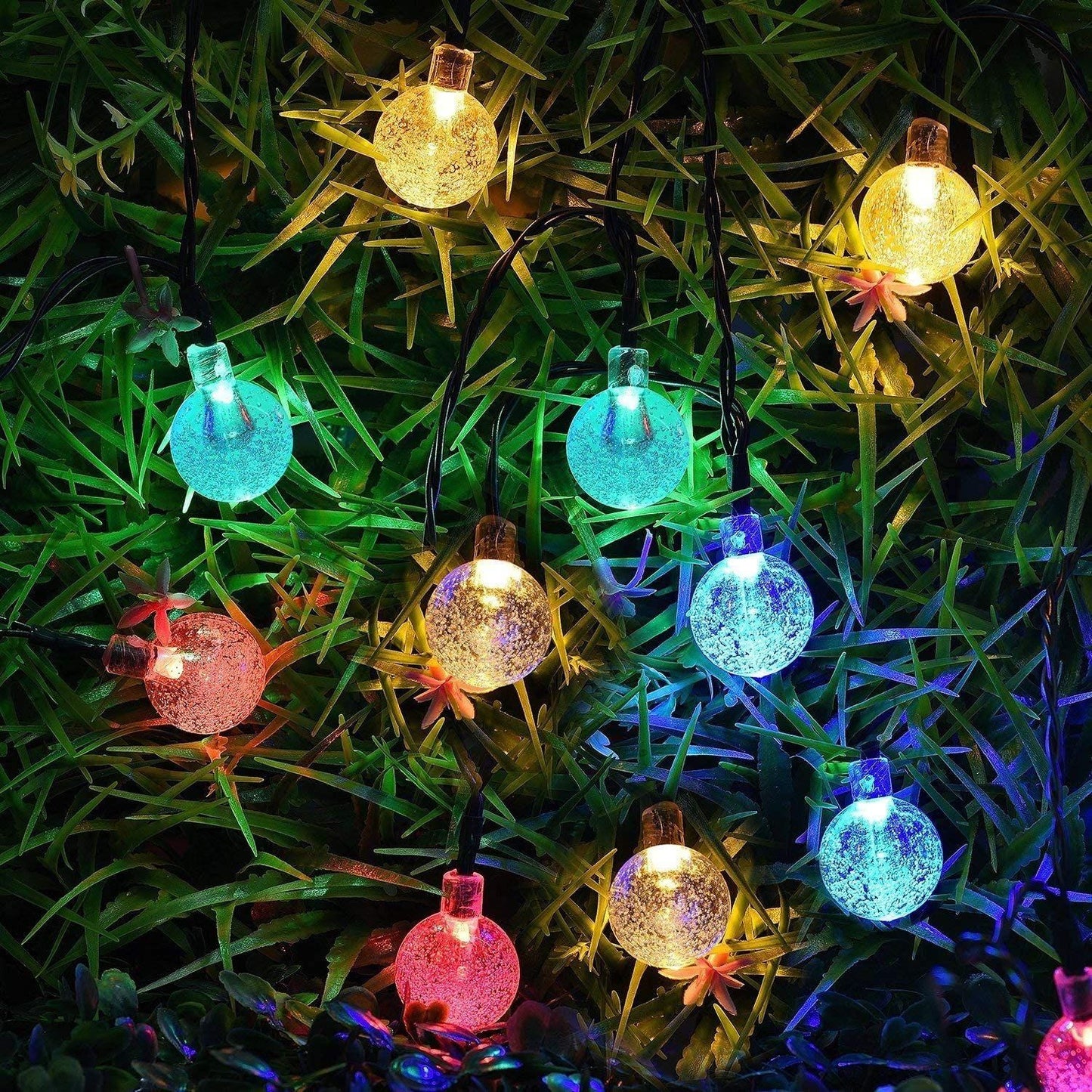 14 LED Crystal Bubble Ball String Fairy Lights For Decoration (Multicolor)