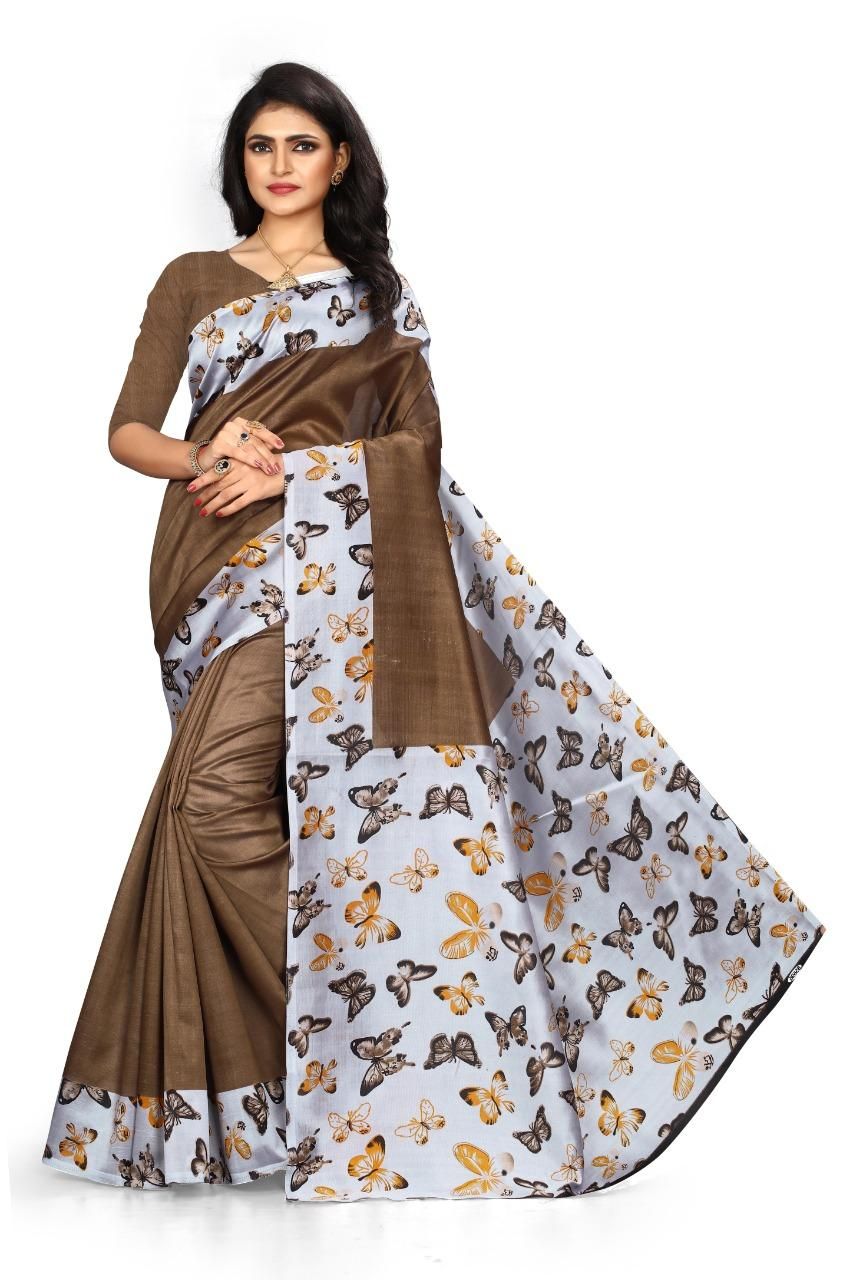 Special Mysore Silk With Printed Work Combo Pack Saree