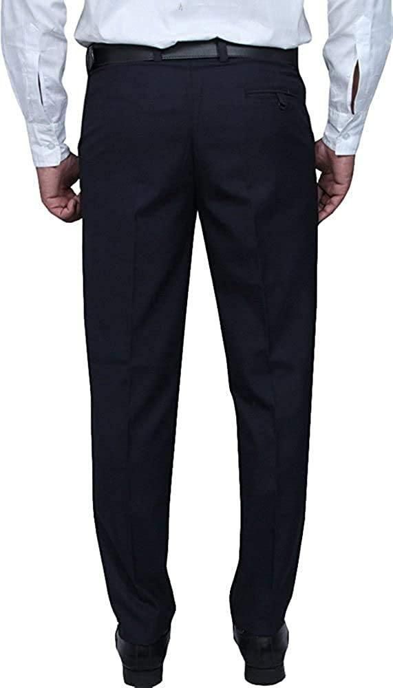 Cotton Lycra stretchable Solid Slim Fit Mens Formal Trousers