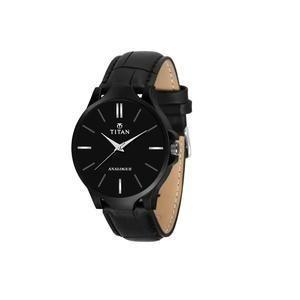 Men's Analog Leather Watch