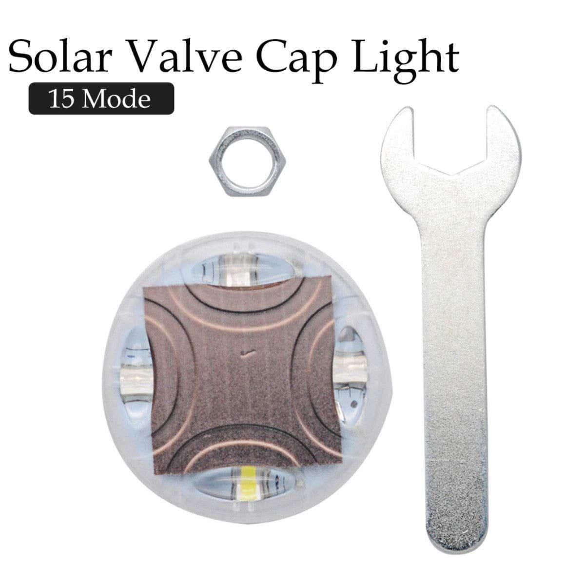 Solar Energy LED Tyre Valve Cap Lamp - Pack of 1