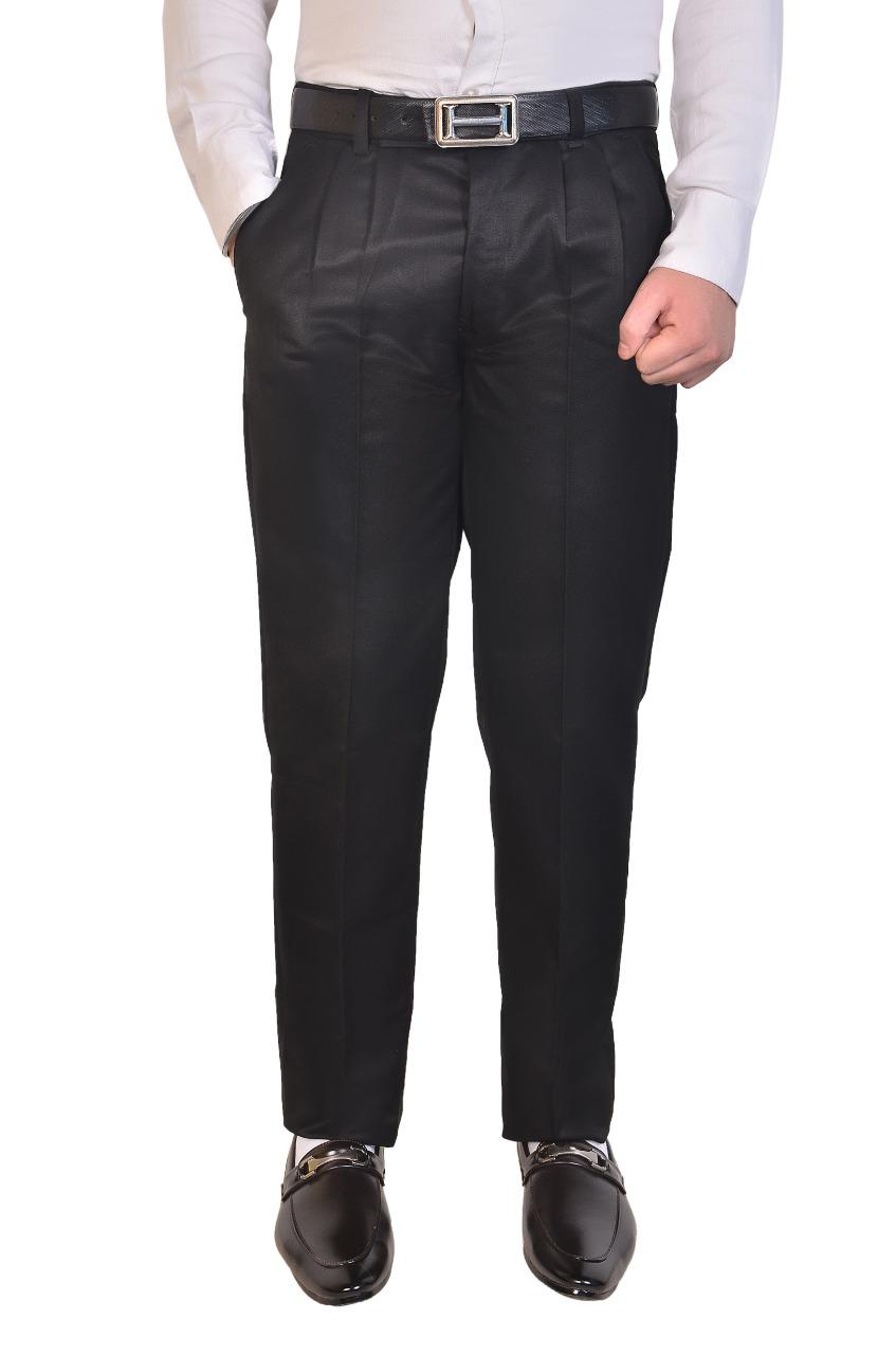 Cotton Solid Regular Fit Formal Trousers