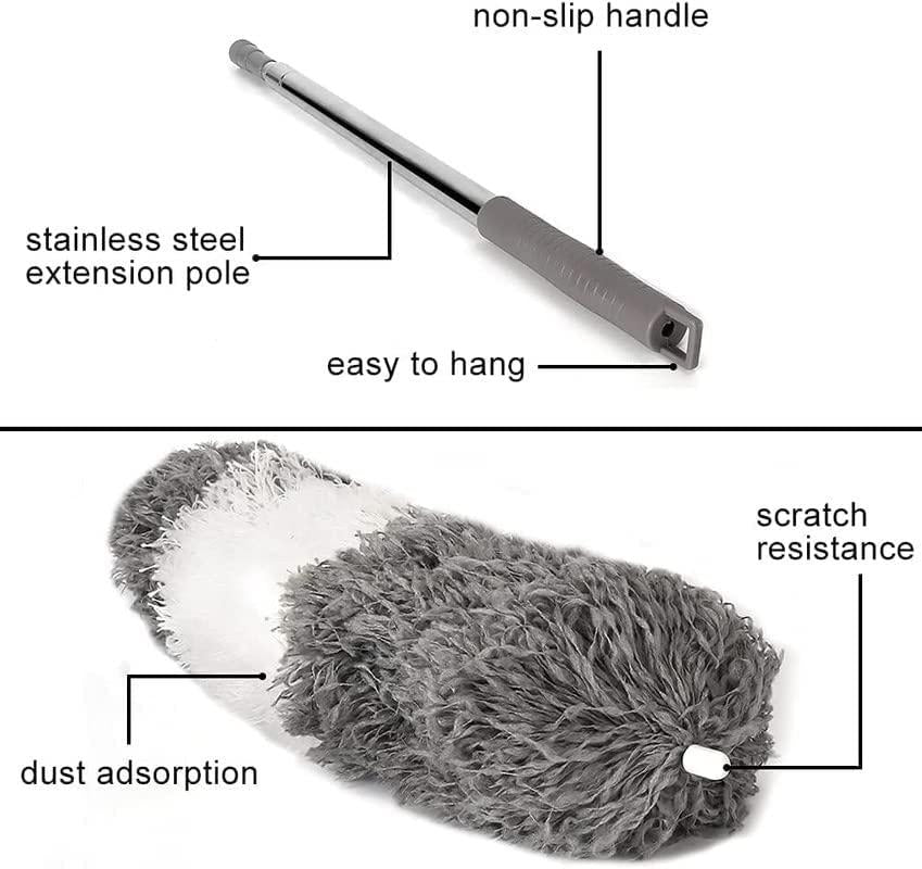 Cleaning Flexible Mop Duster for Quick and Easy Cleaning with Long Rod