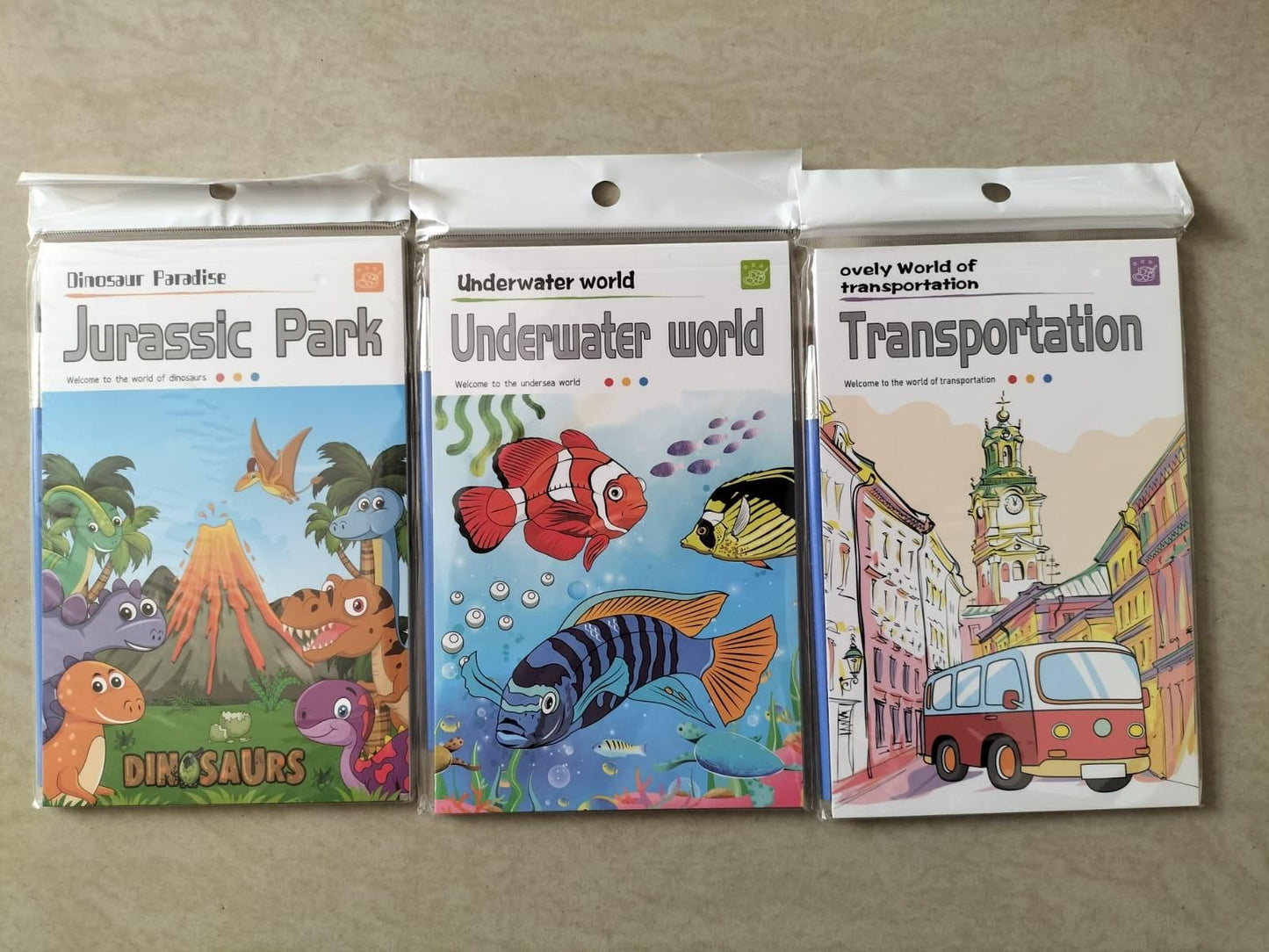 Water Coloring Books (3 pcs)